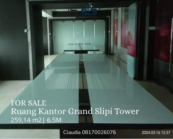 For SALE Ruang Kantor Grand Slipi Tower