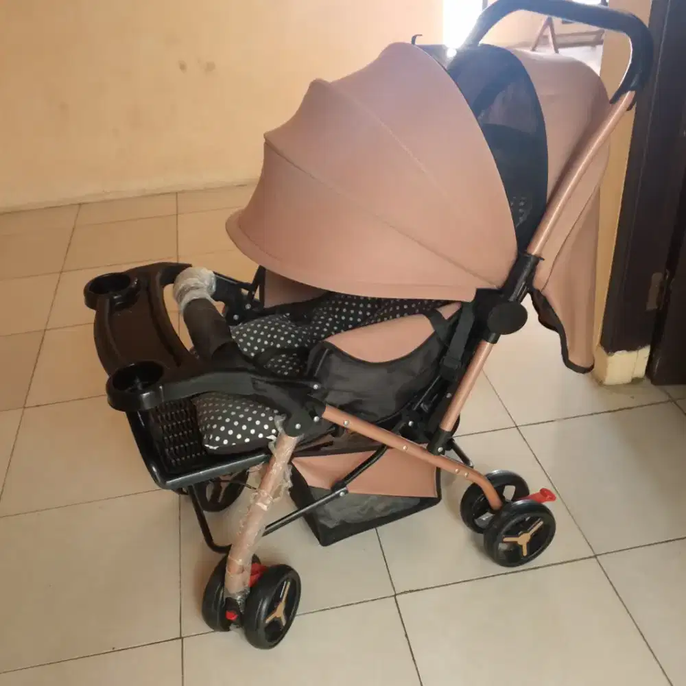 Jual stroller warna khaki