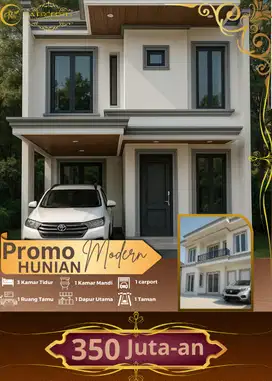 Rumah modern murah 2 lantai akses strategis mulai dari 350 jutaan