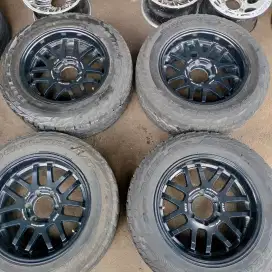 Velg RAYS A-LAP-J ring 18x9 pcd 6x139,7 ET 15 ban 265/60 R18 Fortuner