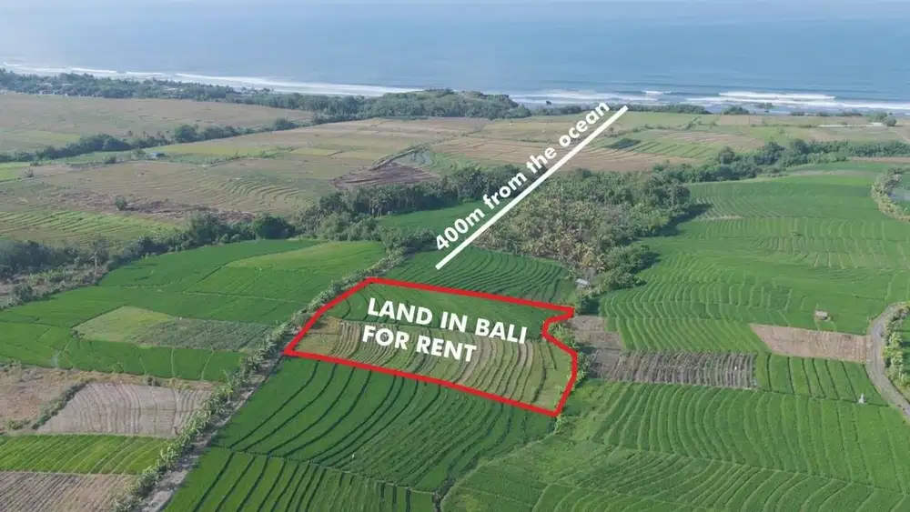 Leasehold Land for Sale in Kelating, Tabanan – 400m from the Ocean