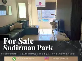Dijual Apartement Sudirman Park 3BR Plus 1 Full Furnished Low Floor