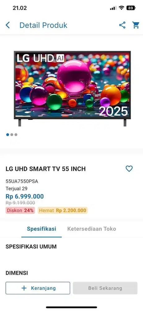 LG UHD SMART tv 55inch