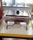 Super Pan With Stove Panci Prasmanan Pemanas Segi Stainless Steel