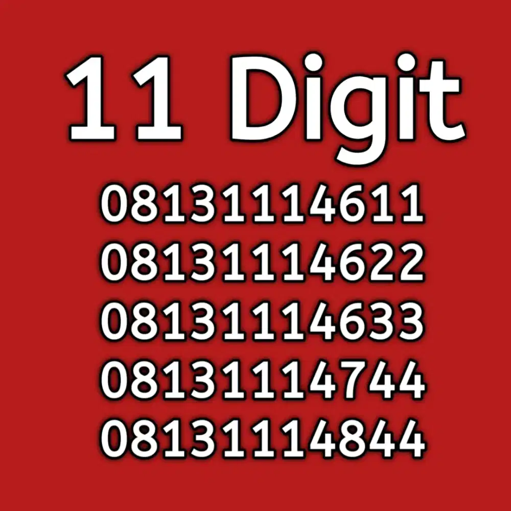 nomor cantik telkomsel simpati 11 digit
