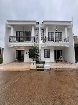 Jual rumah american classic beji tanah baru depok