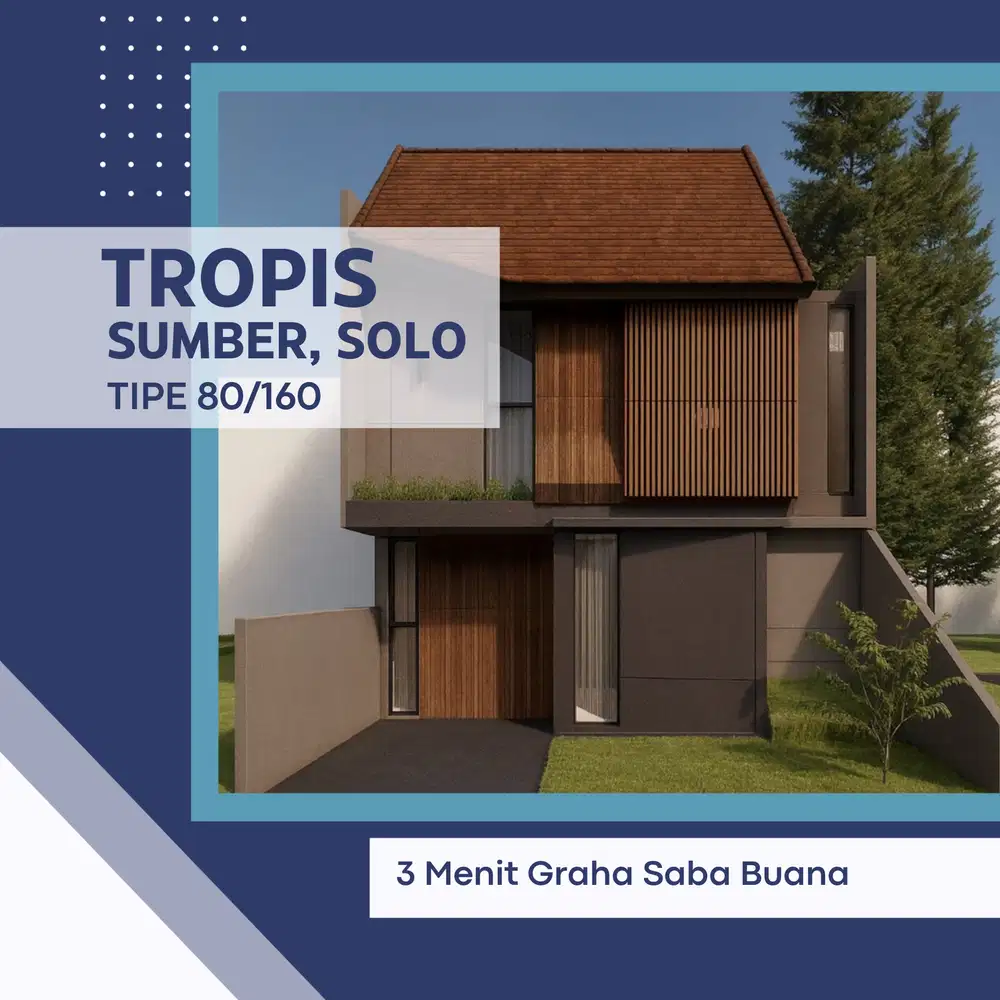 Rumah Sumber 2 Lt SHM, 5 Menit Stadion Manahan