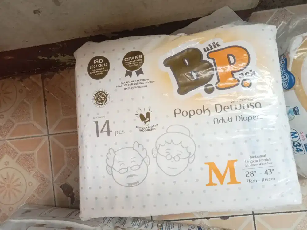 Bulk Pack Pempes Orang Tua