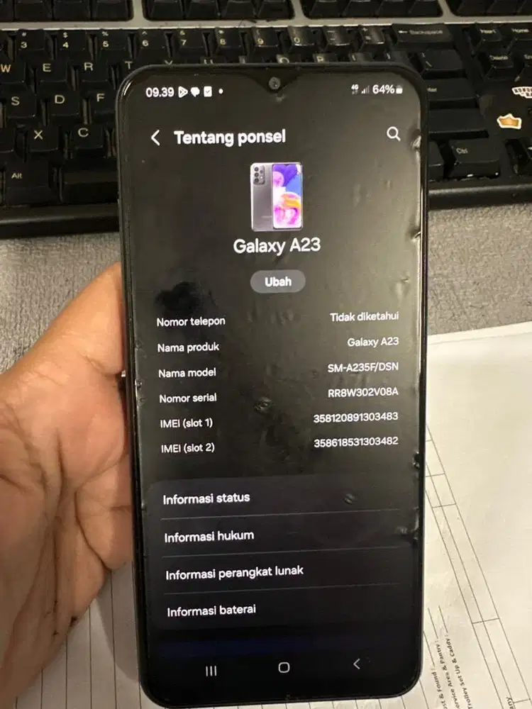 samsung a23 pemakaian pribadi