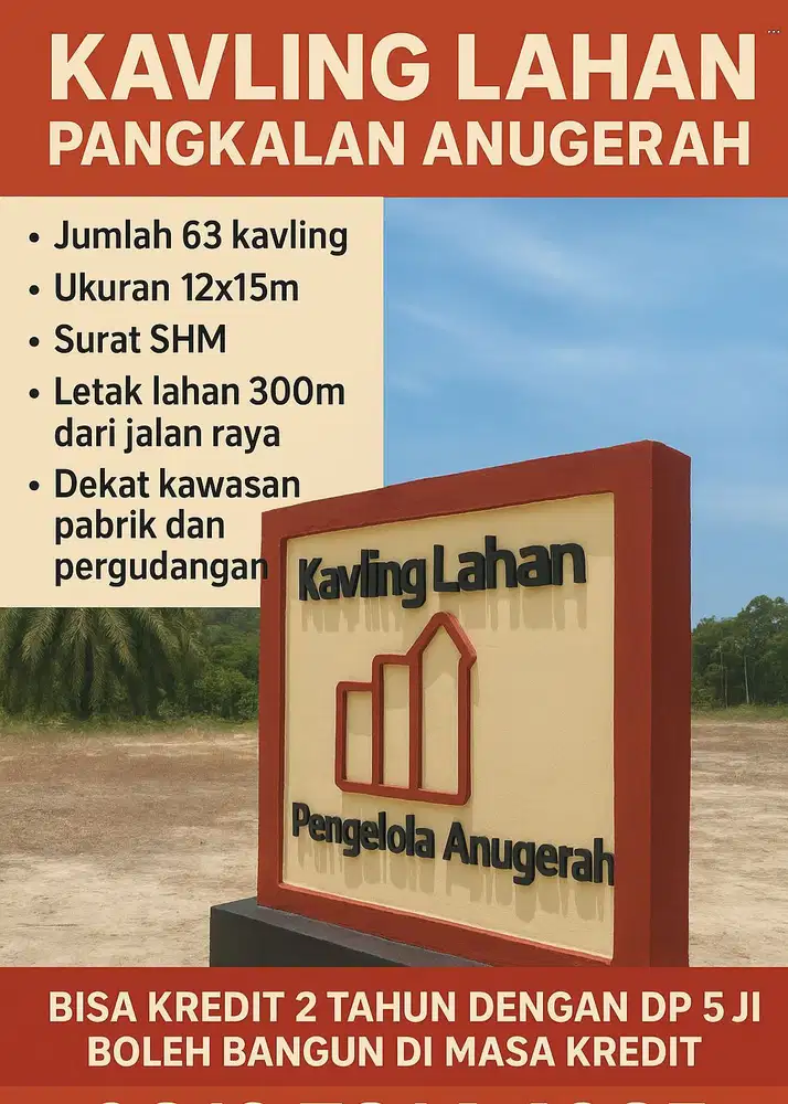Tanah siap Bangun 400m dari jalan Lintas