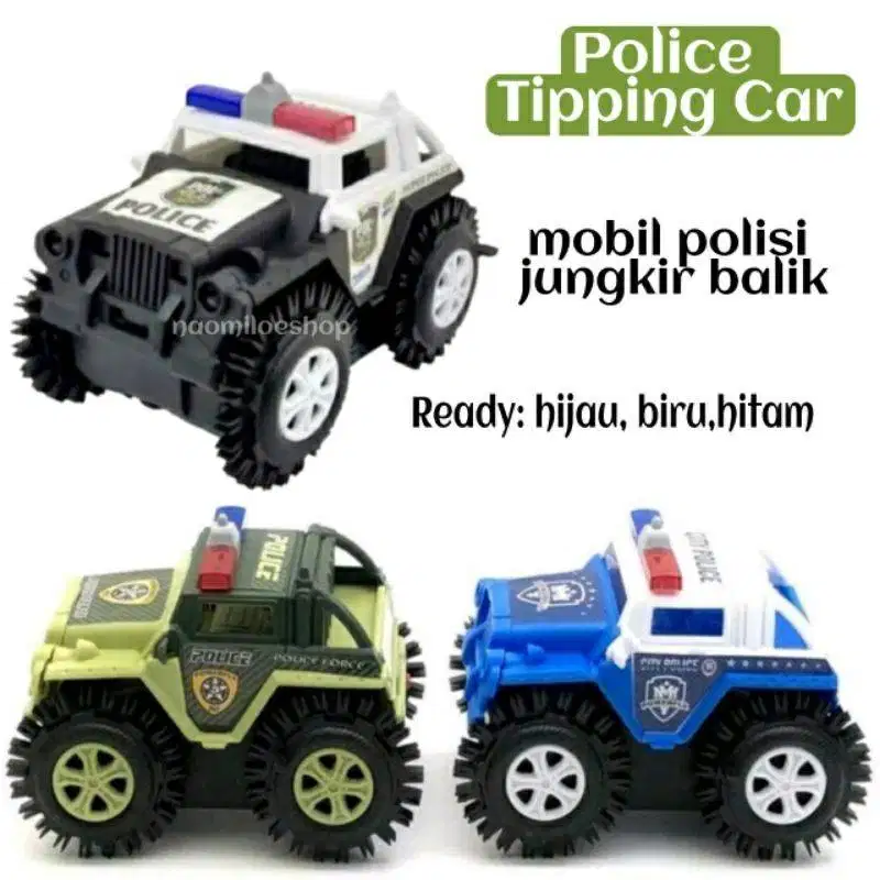 Mainan Mobil Jungkir Balik Anak Laki Polisi Tumbling / Mobil Mobilan