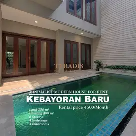 MINIMALIST MODERN HOUSE FOR RENT KEBAYORAN BARU