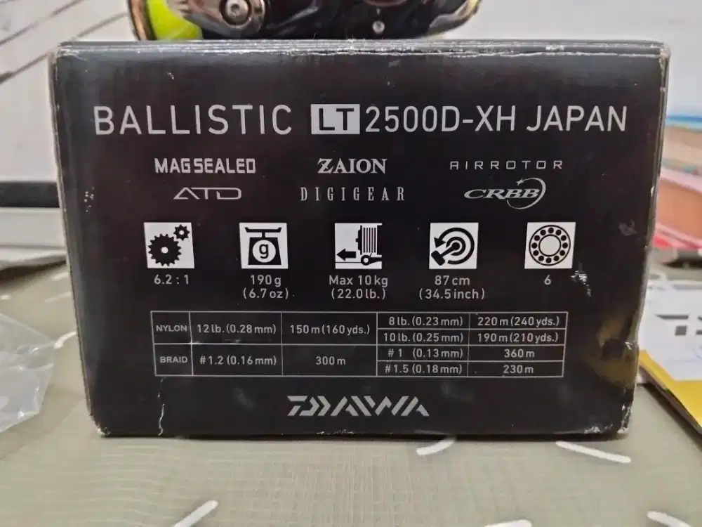daiwa ballistic LT 2500D-XH japan