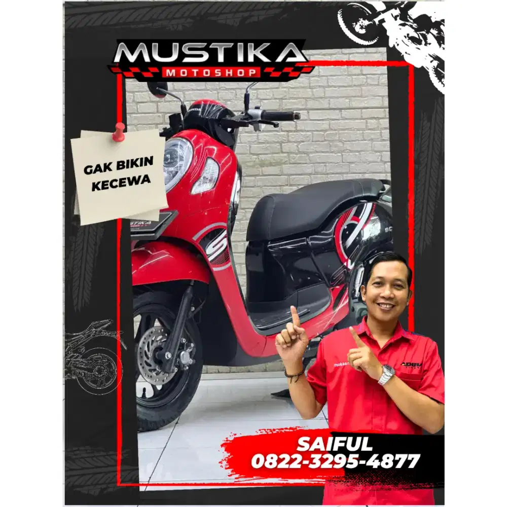 Perfect Condition!!Honda Scoopy 2023 N Asli Warna Favorit-Mustika