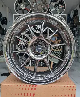Velg WEDSSPORT TC105X Ring 18X9.5 Pcd 5X114.3 ET25 Blackchrome  4Pcs