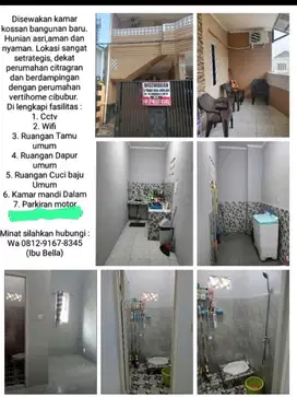 Di Sewakan Kamar Kos Full Furnish Swadaya 2 leuwinanggung Cibubur.