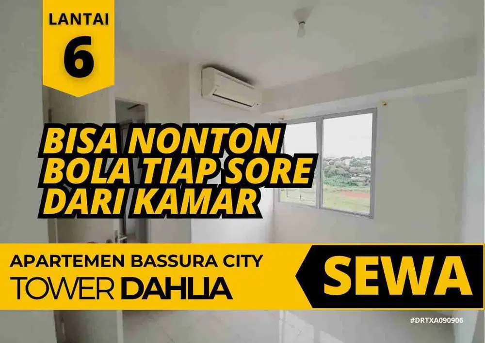 Sewa 2 Bedroom 6 Bulan Samping Mall Lantai 6 Tower Dahlia Apartemen Bassura City