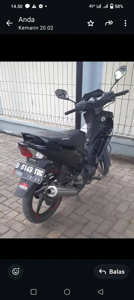 Jual motor honda Supra X thn 2008