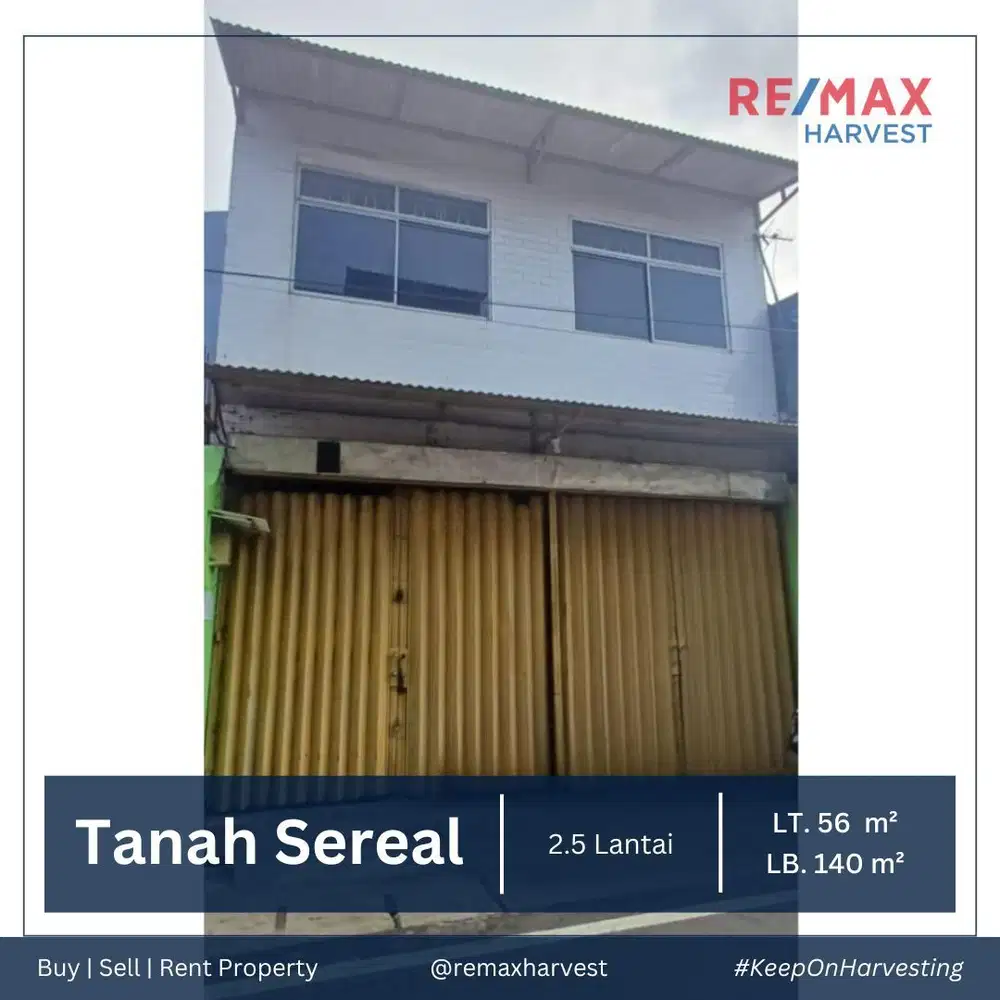 Disewakan Cepat Ruko Lokasi Strategis di tanah Sereal