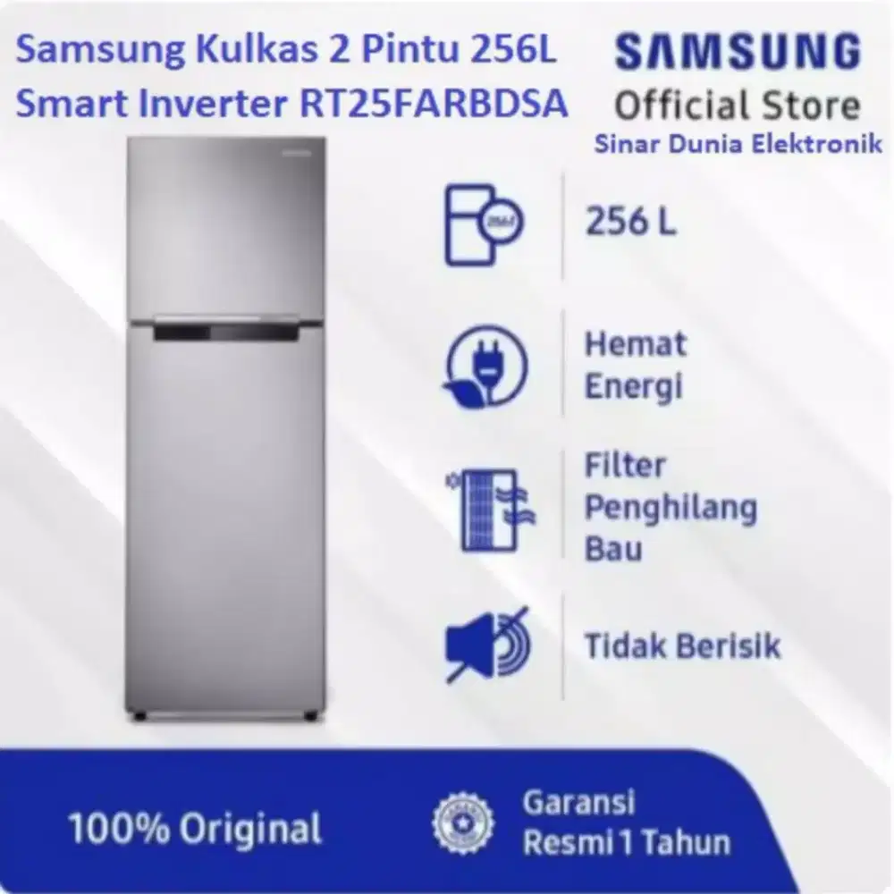 Samsung kulkas 2 pintu 256L Digital Inverter