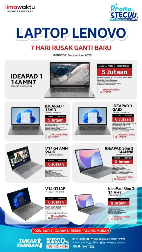 Laptop lenovo terbaik