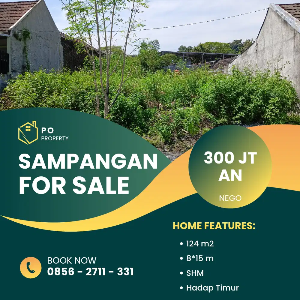 Tanah Kavling Siap Bangun Sampangan Dalam cluster