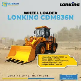 Jual Loader | Wheel Loader LONKING CDM 836N Harga Terbaik 2025