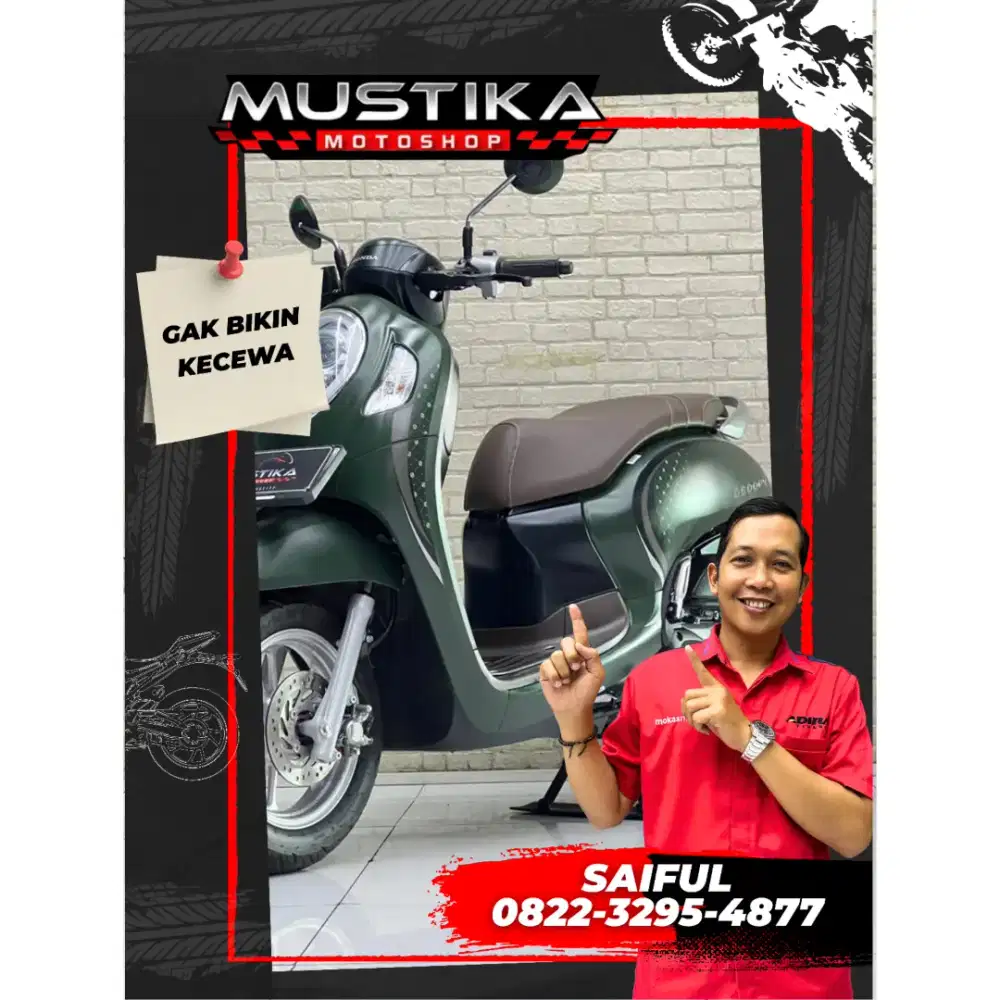 Perfect Condition!!Honda Scoopy Prestige 2024 Warna Favorit-Mustika