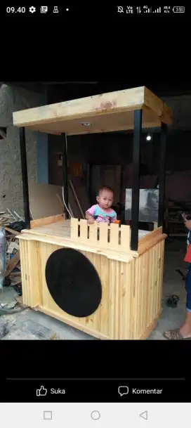 Booth gerobak jati belanda