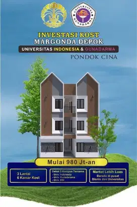 Jual Kosan Di Margonda Depok,Diapit 3 Kampus Besar