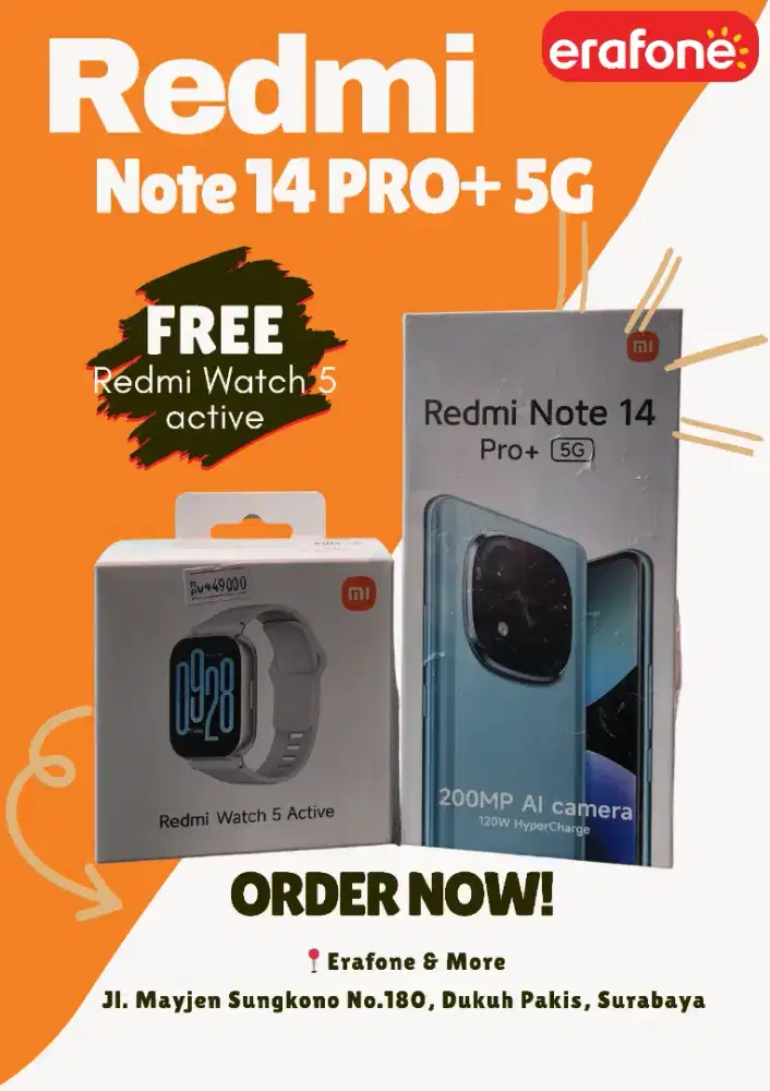 Xiaomi Note 14 pro+ free watch 5 active