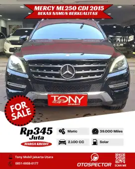 Mercedes Benz ML250 CDI AT 2015 Hitam Diesel