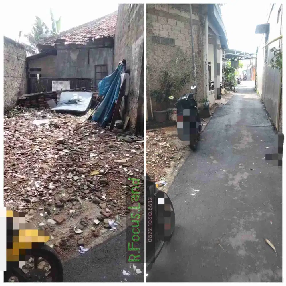Tanah Akses mobil 60m di CEGER pondok aren