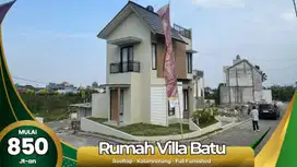 Rumah Villa dan Kolam Renang Full furnished Hanya 5 menit Alun Alun Batu