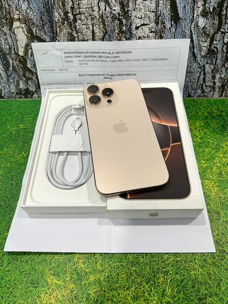 Iphone 16 promax 256gb desert ex garansi inter regist
