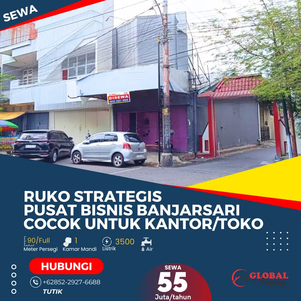 Ruko Pusat Bisnis Banjarsari Cocok Untuk Kantor/Toko