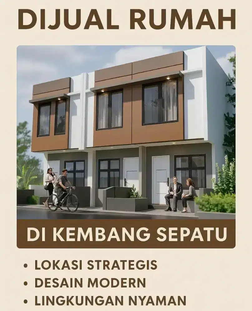 Di Jual Rumah Baru 2 lantai di Johar Baru