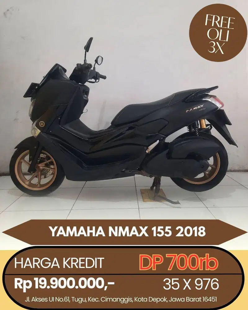 YAMAHA NMAX 155 2018 CASH/KREDIT DP MURAH SYARAT MUDAH