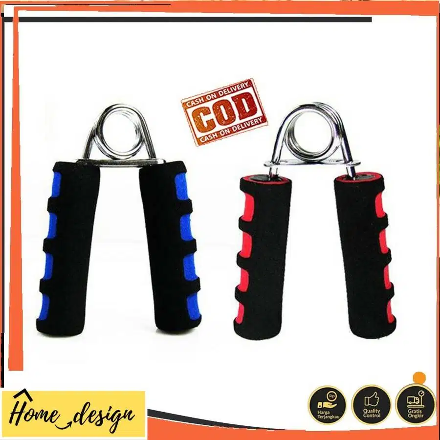Hand Grip Fitness Handgrip Foam Melatih Kekuatan Otot Jari Tangan 1 PC