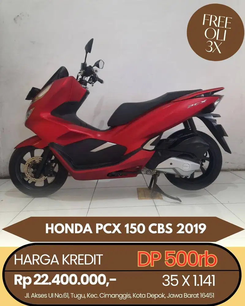HONDA PCX 150 CBS 2019 CASH/KREDIT DP CUMA 500RB AJA