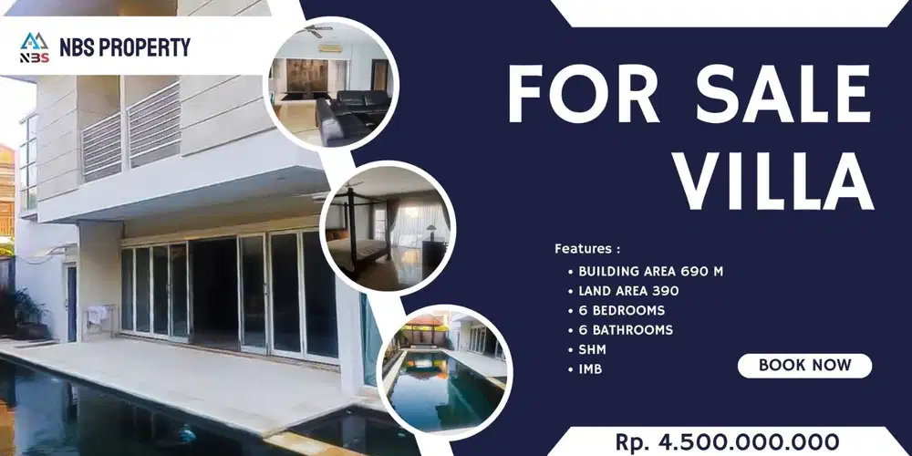 DIJUAL VILLA LOKASI KEDONGANAN DEKAT DENGAN PANTAI