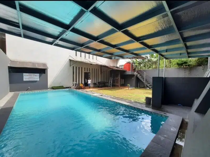 sewa villa harian kolam renang bandung dago