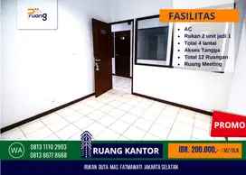 Disewakan Ruang Kantor sudah semi furnished lokasi Jakarta