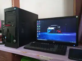 Pc editing intel core i5 + ram 8gb + monitor 19inch / branded HP