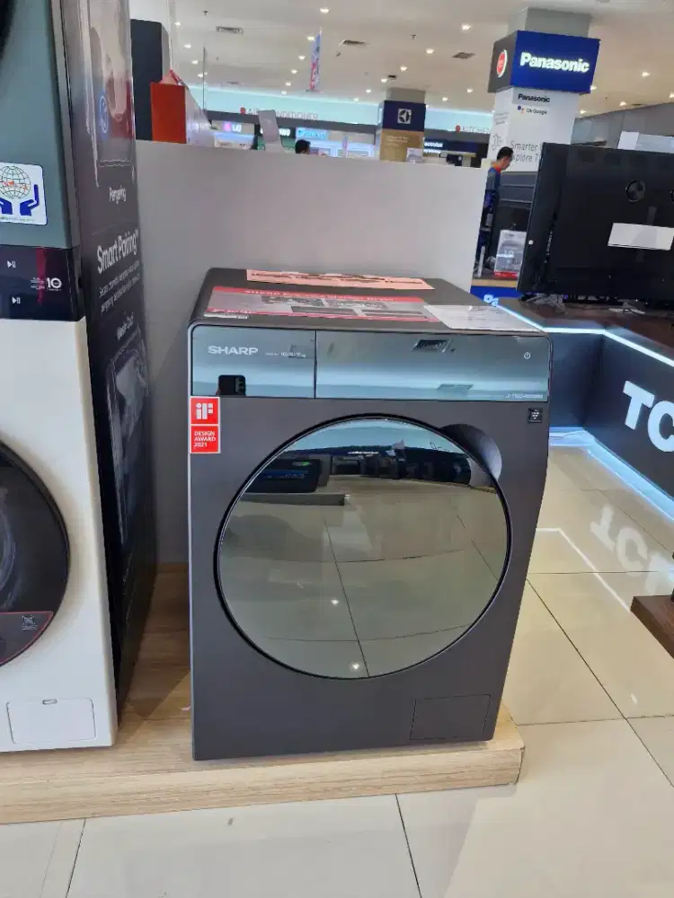 SHARP MESIN CUCI FRONT LOAD 10.5KG PROMO CICILAN BISA BUNGA 0%
