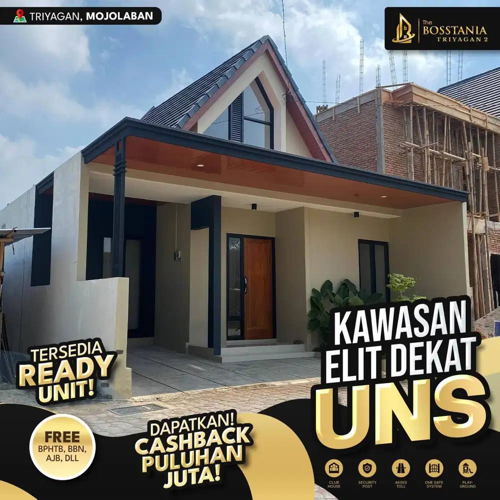 Harga 580 Juta, Rumah Modern 1 Lt, Cashback Jt-an, Free Biaya