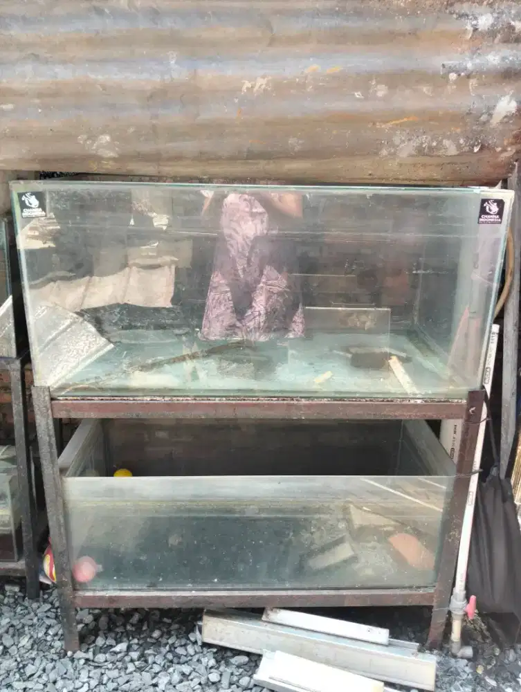 2 Akuarium + Rak