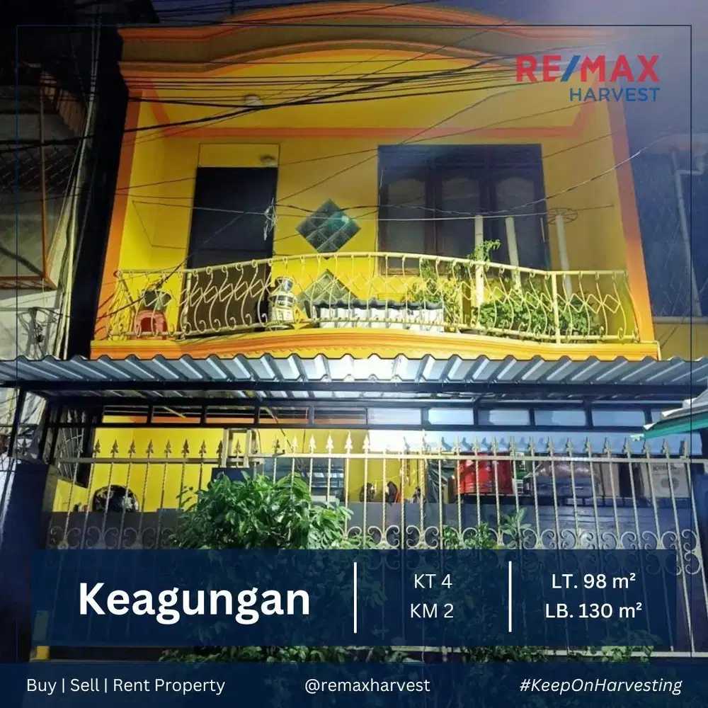 Dijual Murah Rumah Tinggal Di Keagungan Jakarta Barat