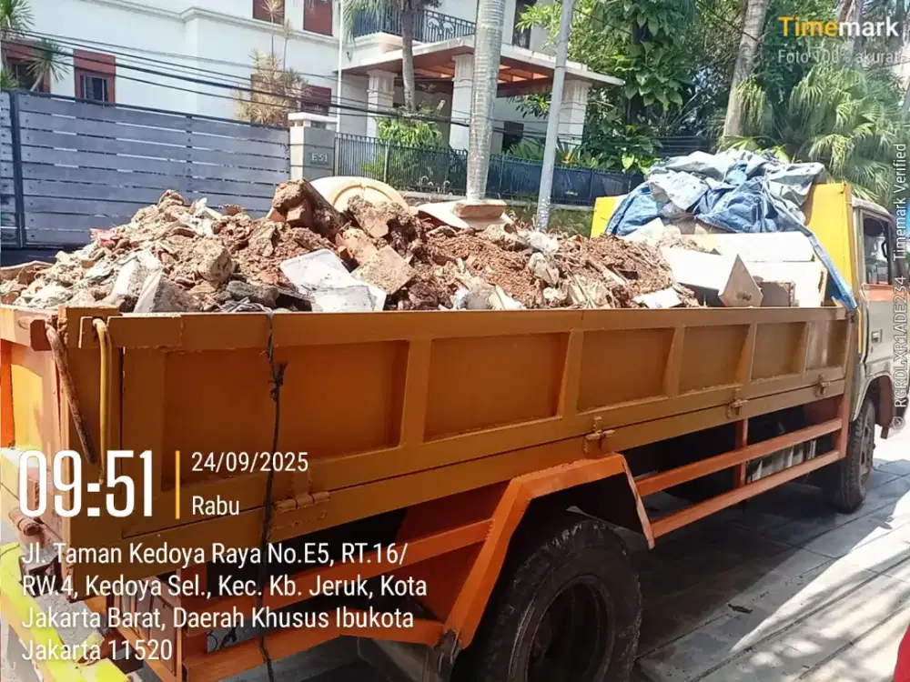 Jasa angkut puing dan buang sampah