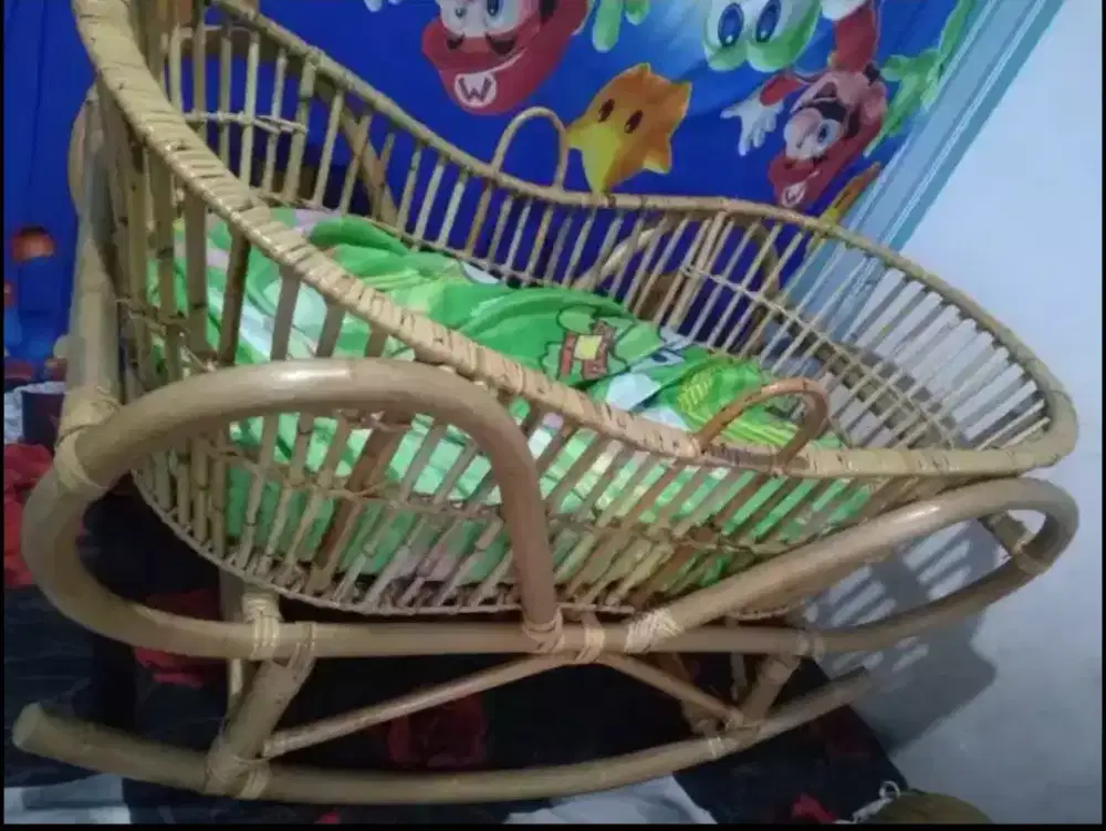 Beres Gudang MURAH saja!!!  ranjang goyang ROTAN bayi